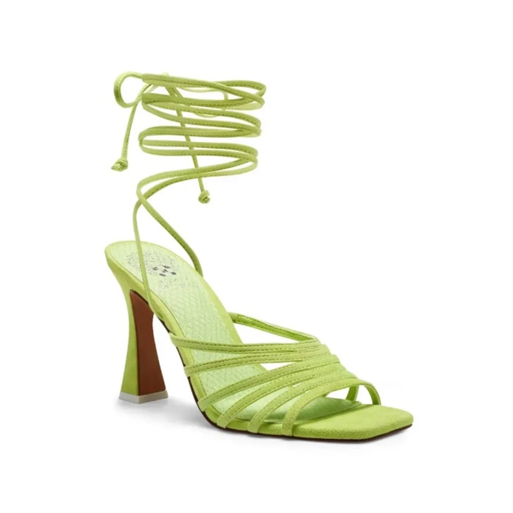 New Vince Camuto Roselain lime green sandals size 9 M